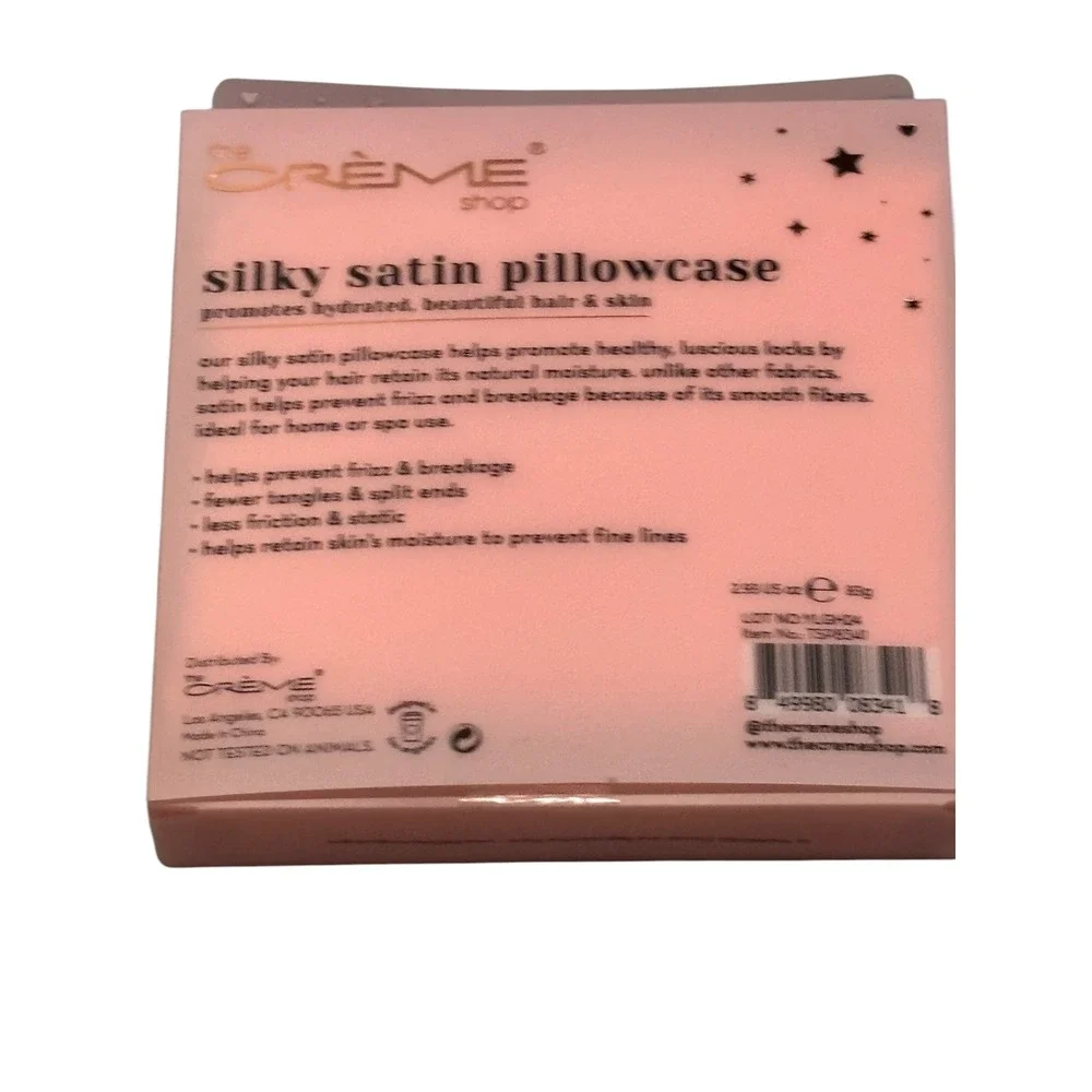 The Creme Shop Silky Satin Pillowcase Blush Constellation Standard Size